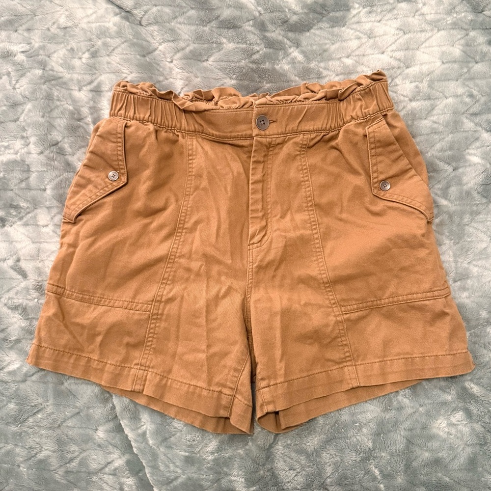 Old Navy Women's Tan Paper Bag Waist Shorts